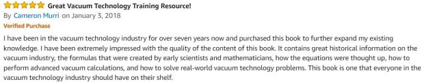 Understanding Modern Vacuum Technology Book comment